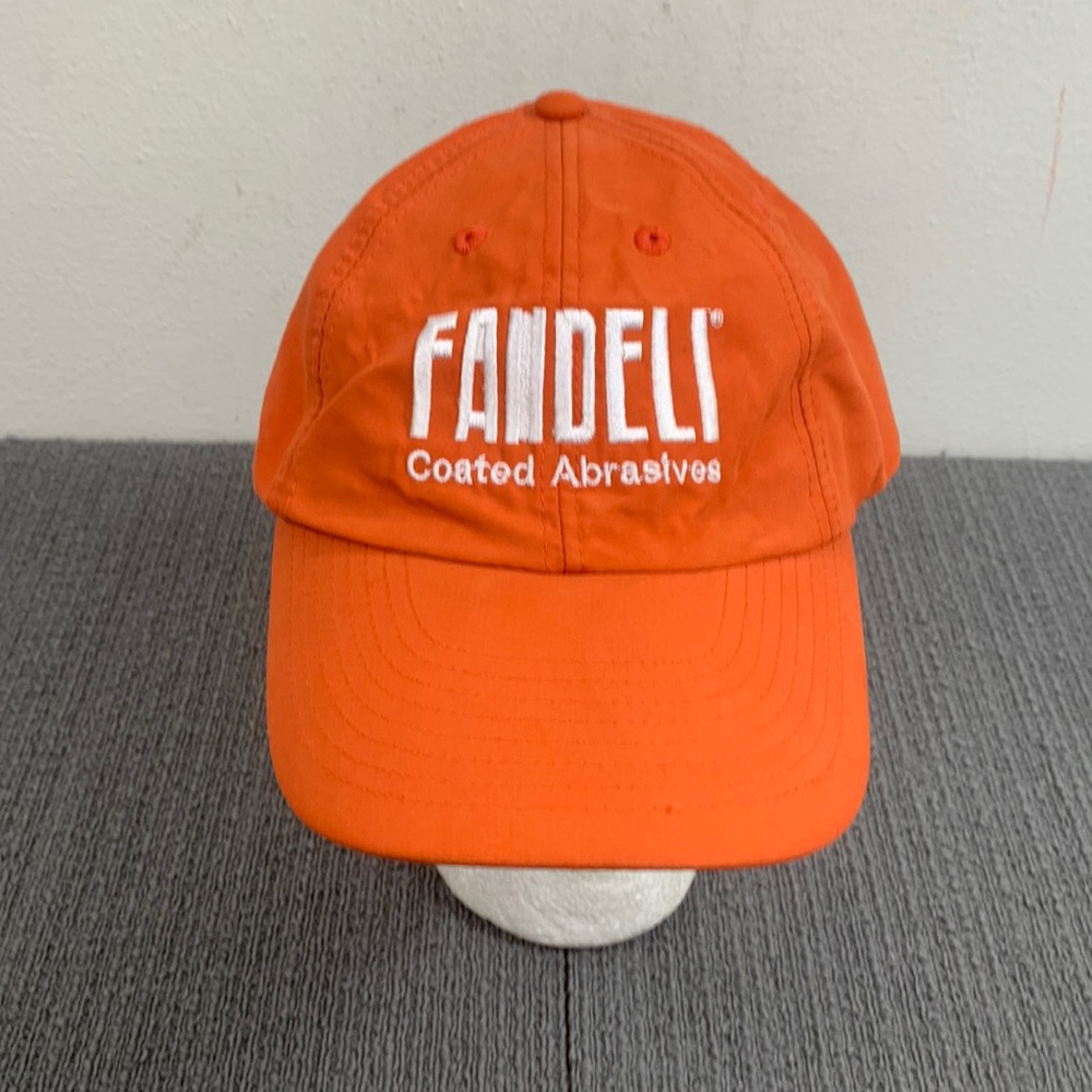 Fandeli Coated Abrasives Baseball Hat Mens One Size Orange Strapback Quality Cap